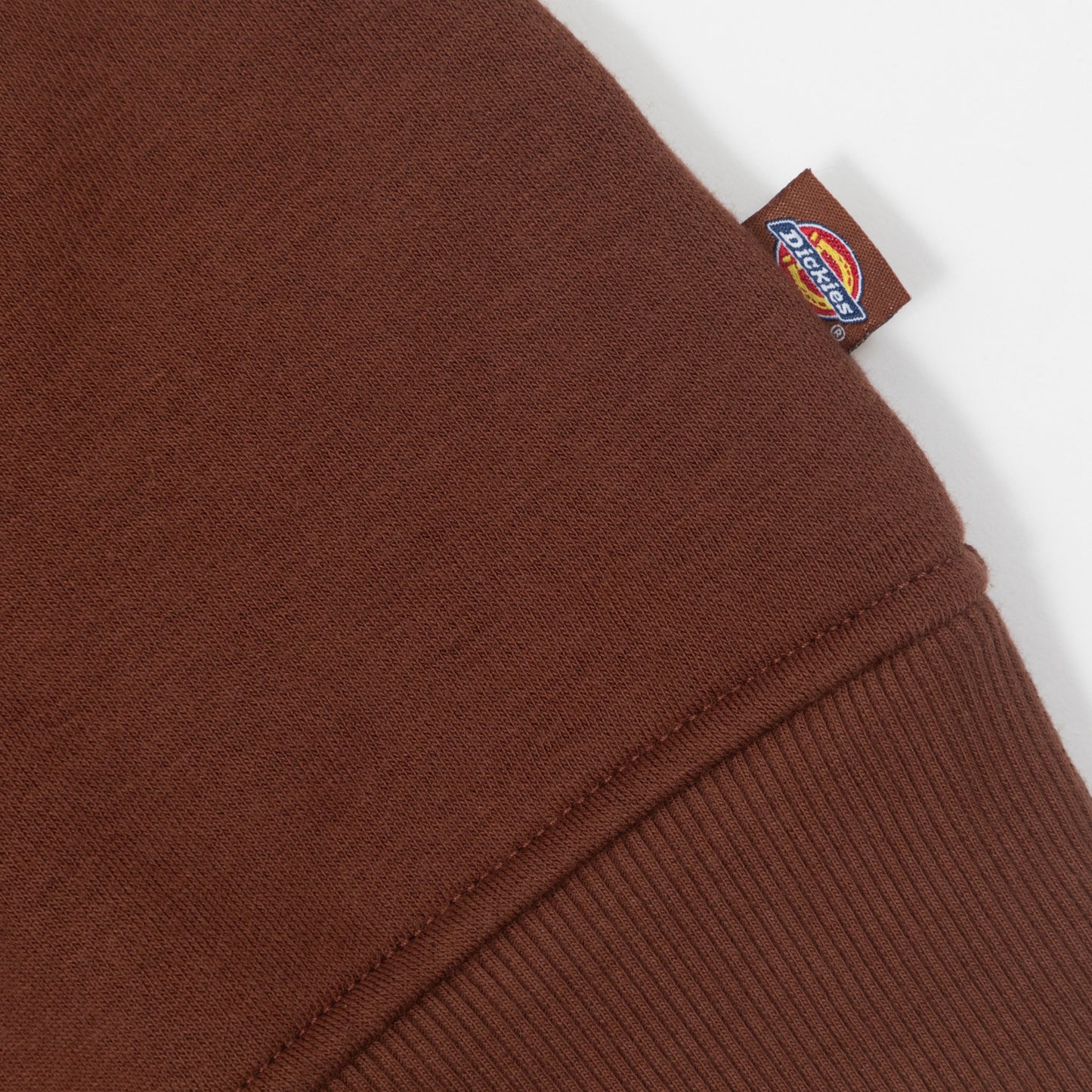 DICKIES Oakport Quarter Zip Sweatshirt in CAPPUCCINO