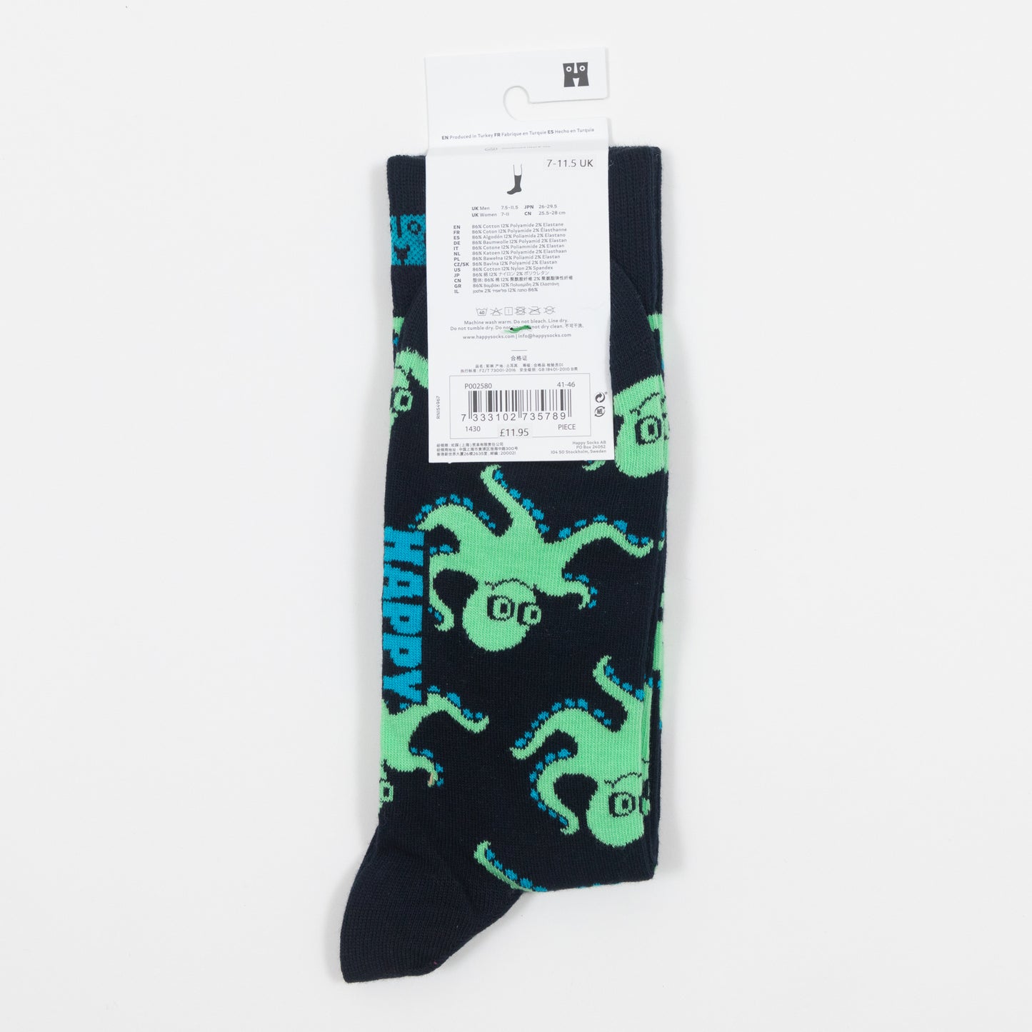 HAPPY SOCKS Octopus Socks in NAVY & GREEN