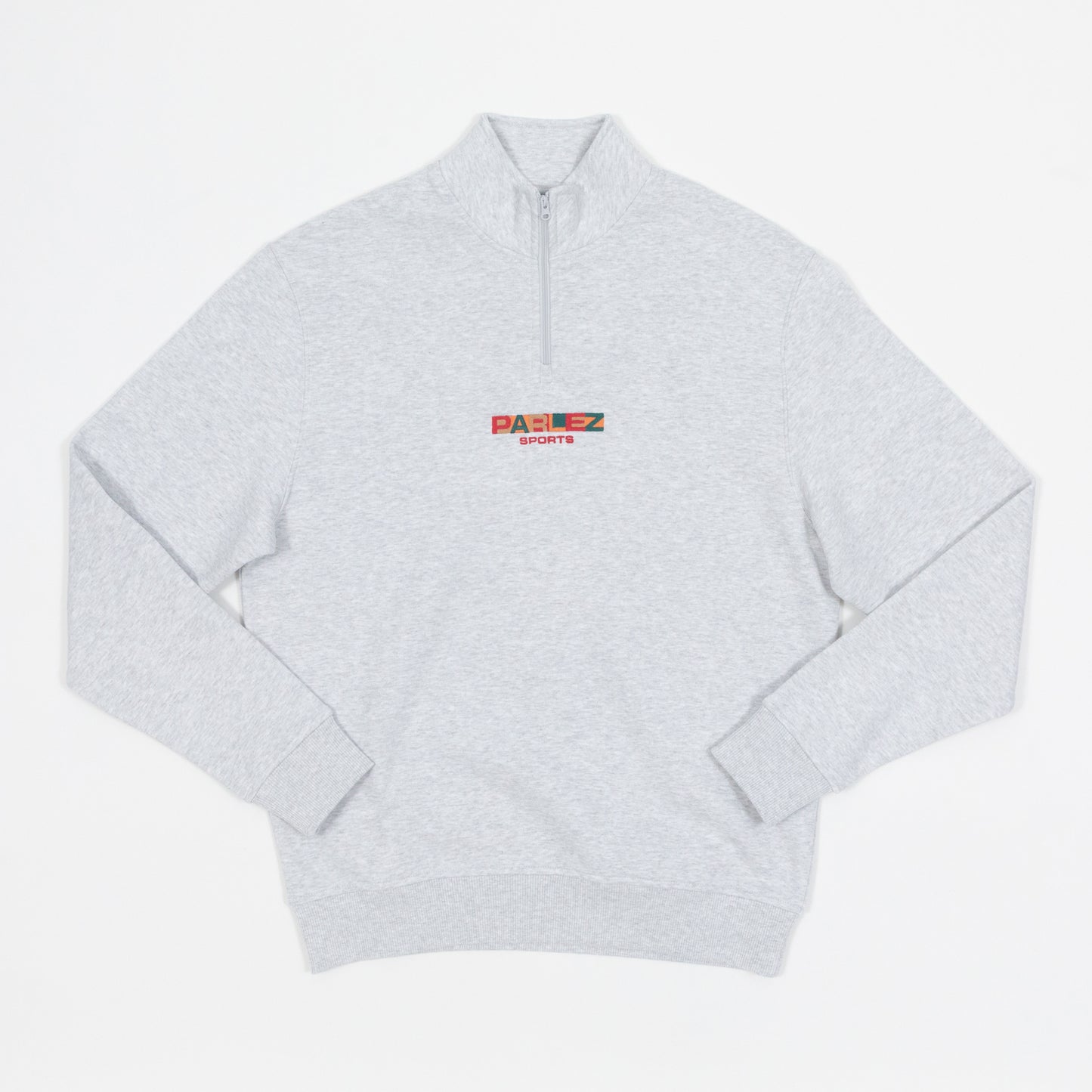 PARLEZ Ora 1/4 Zip Sweatshirt in HEATHER GREY