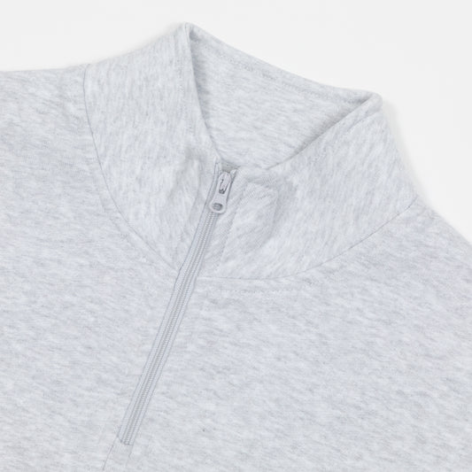 PARLEZ Ora 1/4 Zip Sweatshirt in HEATHER GREY