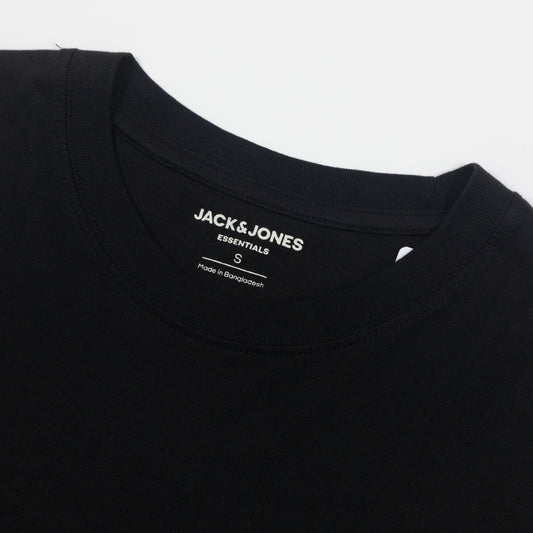 JACK & JONES Organic Cotton Oversized T-Shirt in BLACK