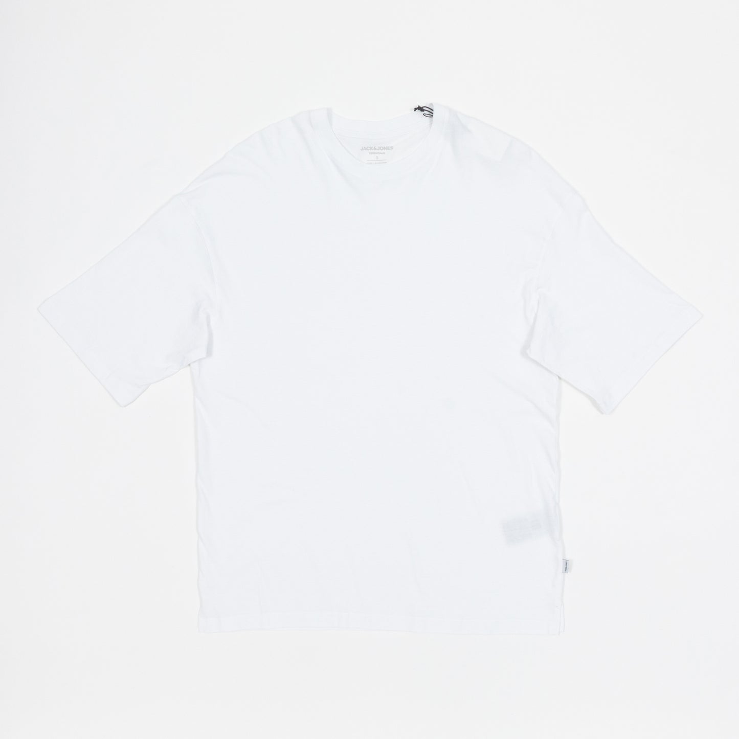 JACK & JONES Organic Cotton Oversized T-Shirt in WHITE