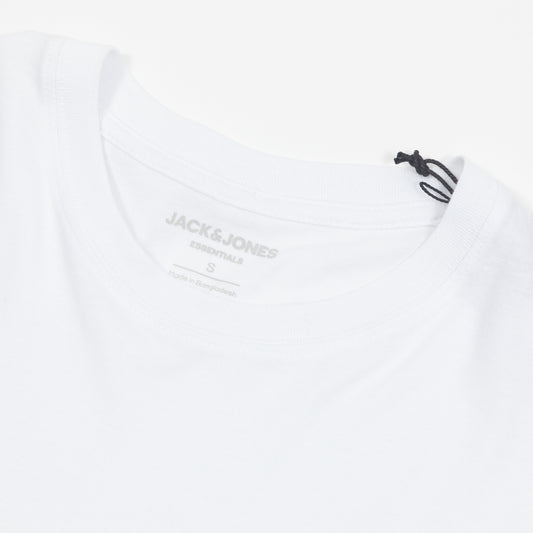 JACK & JONES Organic Cotton Oversized T-Shirt in WHITE