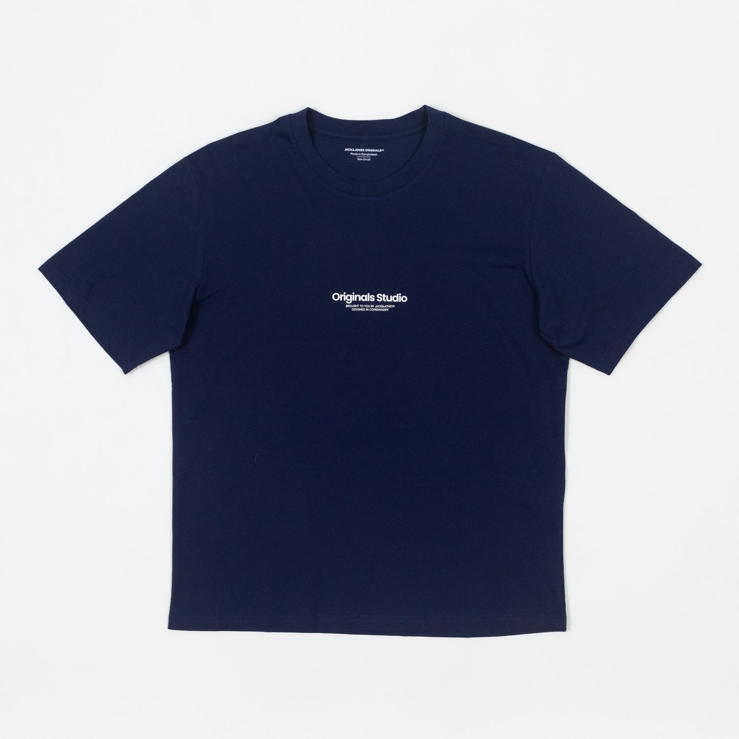 JACK & JONES Originals Studio T-Shirt in NAVY