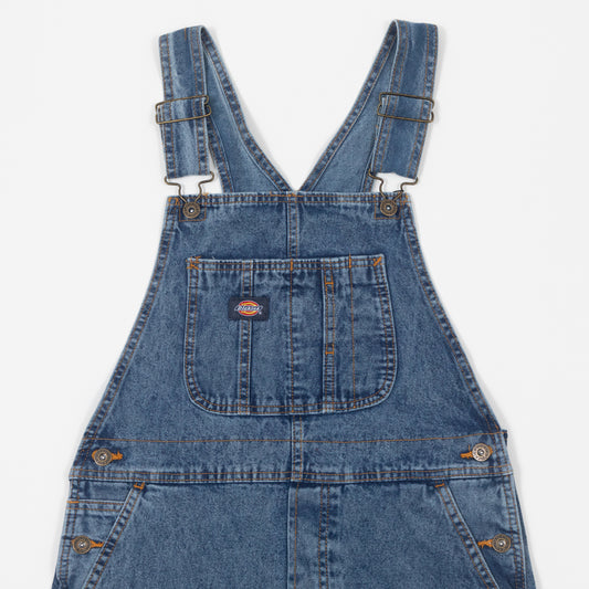 Womens DICKIES Overall Long Dress in RINSED BLUE FADE