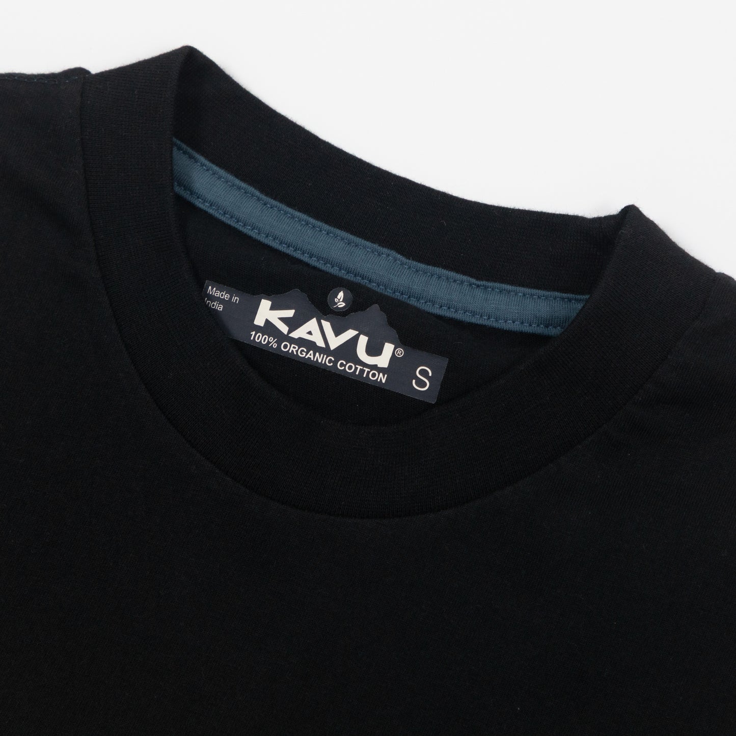 KAVU Piece Out Colourblock T-Shirt in GREEN & BLACK