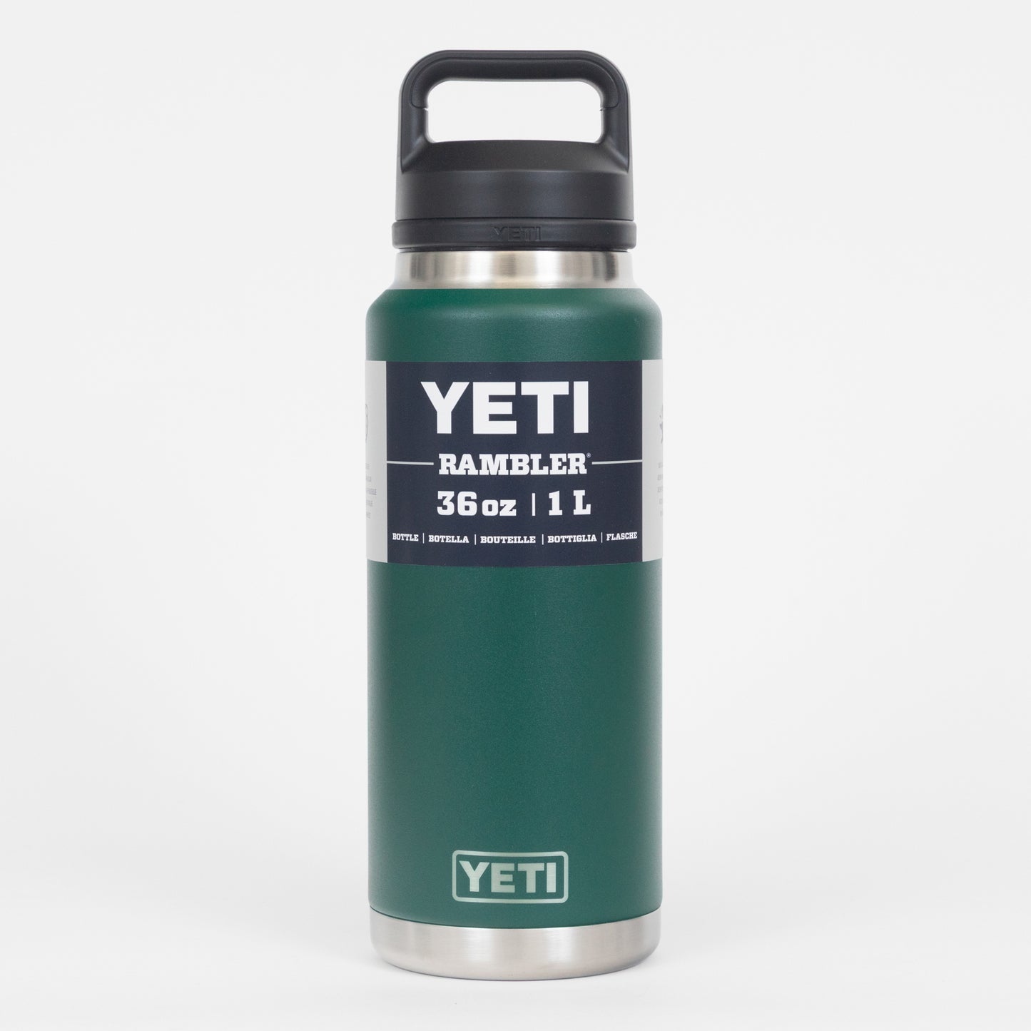 Black forest green 1 litre YETI water bottle