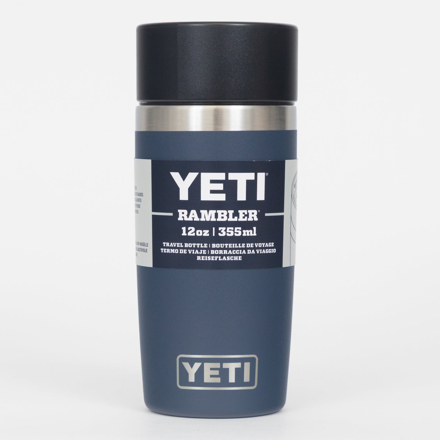 YETI Rambler 12 oz Travel Bottle in NAVY (HotShot™ Cap)