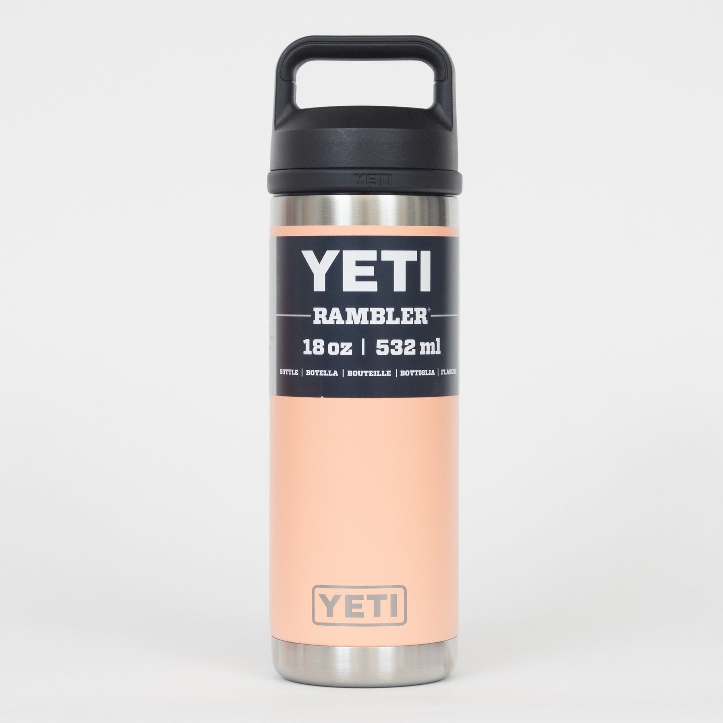 YETI Rambler 18 oz (511ml) Water Bottle with Chug Cap in PEACH
