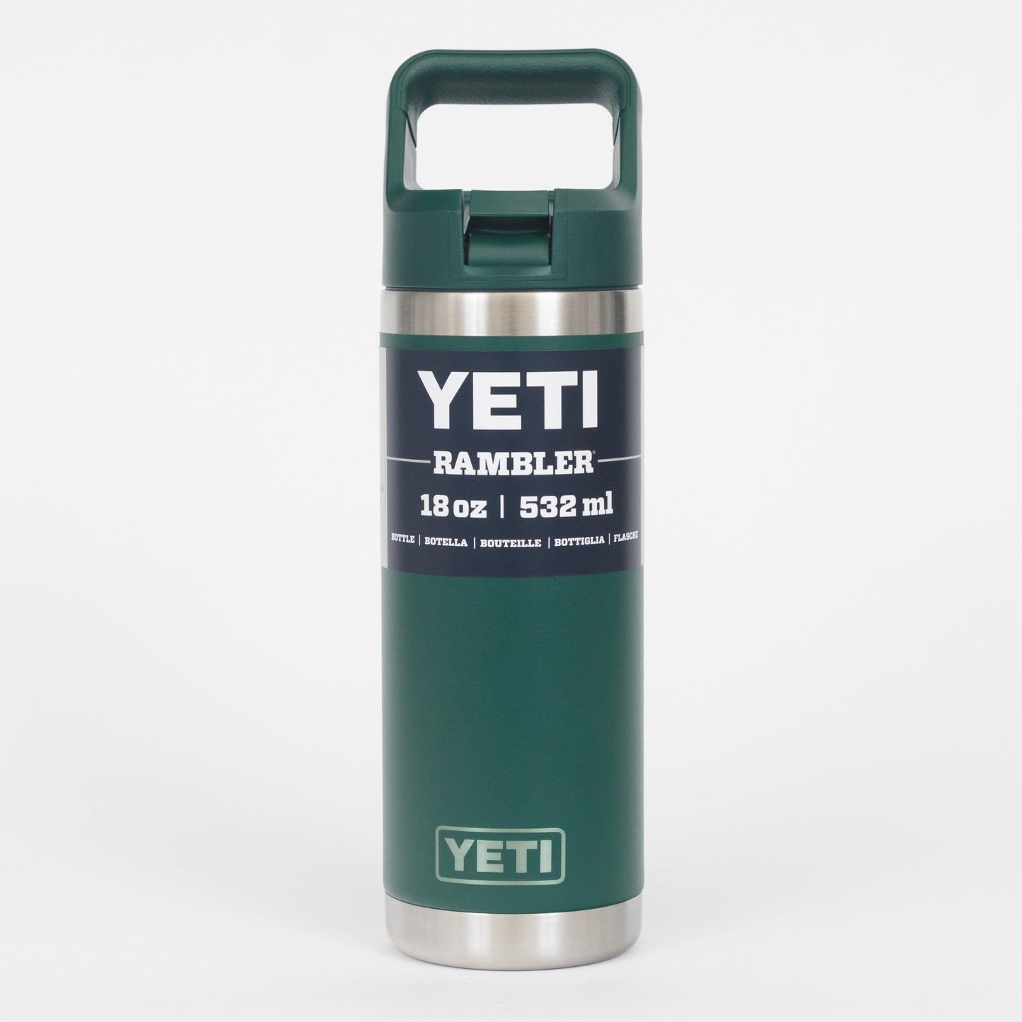 Yeti Black Forest green 18oz Straw Water Bottle
