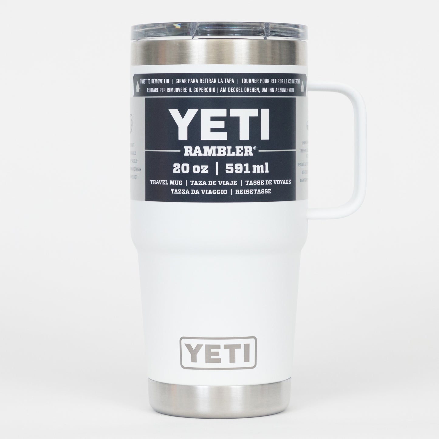 YETI Rambler 20 oz (591ml) Travel Mug in WHITE