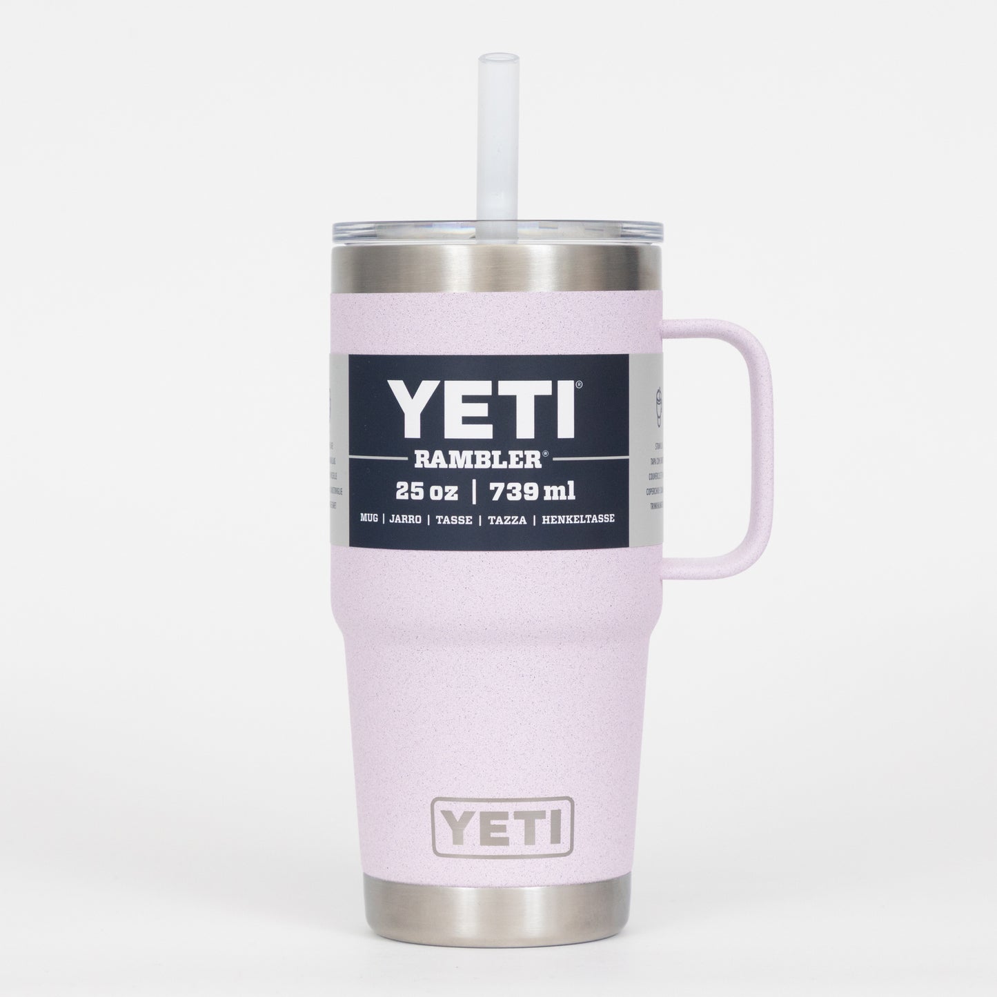 YETI Rambler 25 oz (710ml) Straw Drinking Cup in CHERRY BLOSSOM