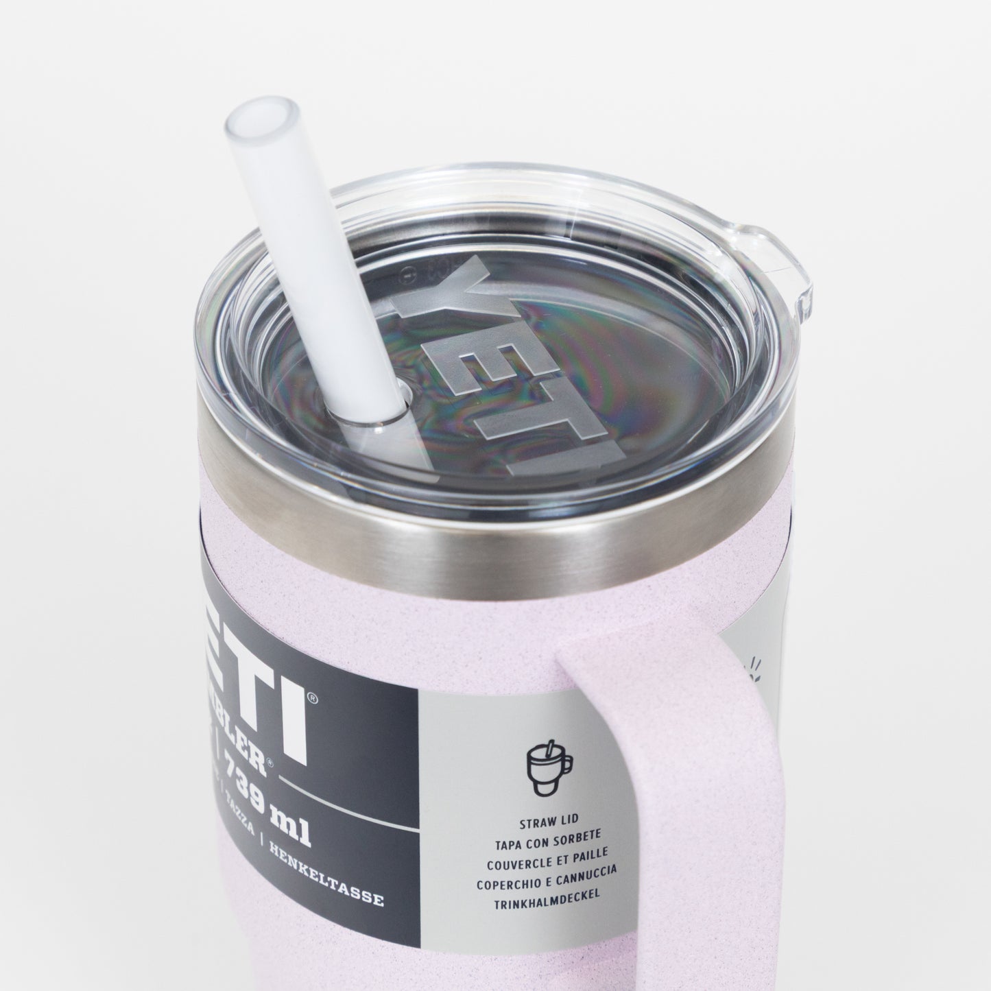 YETI Rambler 25 oz (710ml) Straw Drinking Cup in CHERRY BLOSSOM