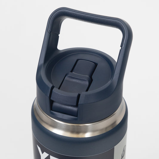 YETI Rambler® 26 oz (769 ml) Bottle With Straw Cap in Navy