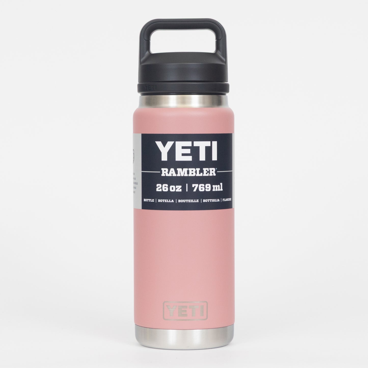 YETI Rambler 26 oz (769ml) Water Bottle with Chug Cap in SANDSTONE PINK