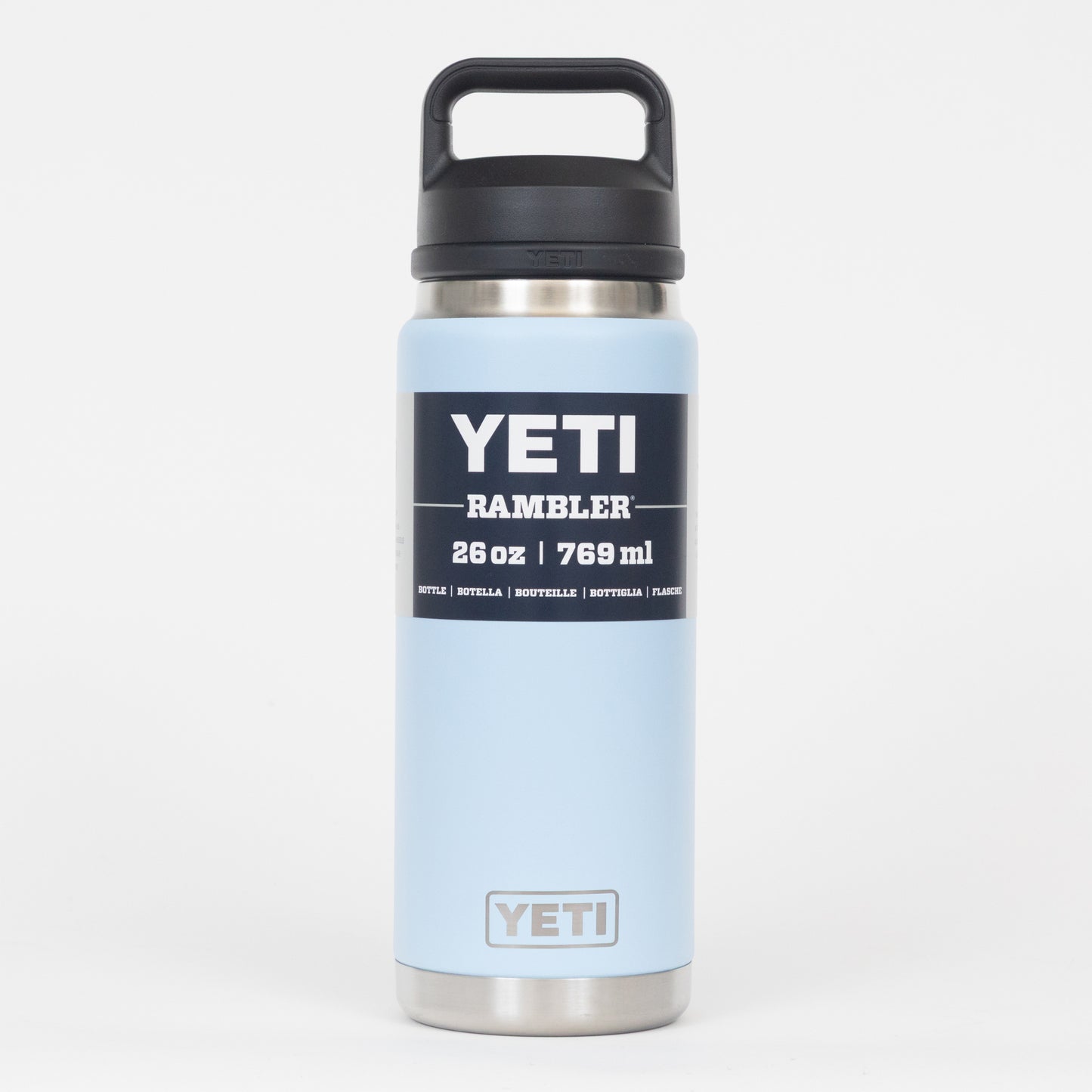 yeti 26 oz sky blue chug cap water bottle
