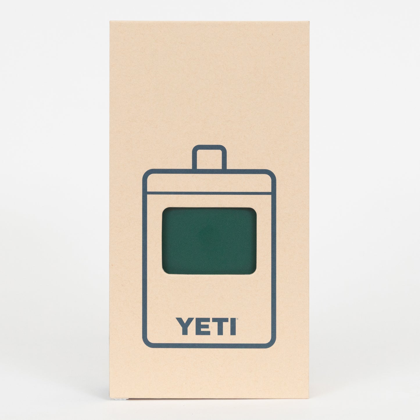 YETI green flask packaging