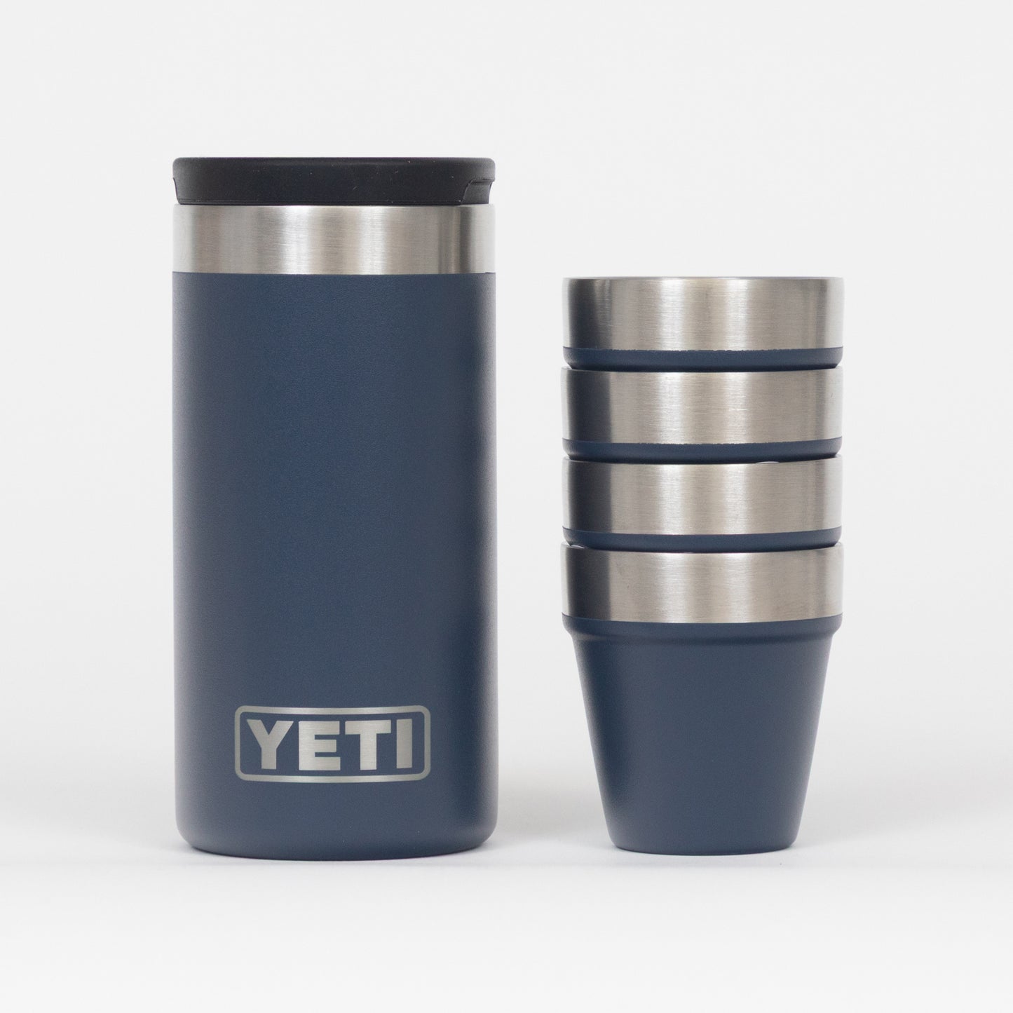 YETI® Shot Glasses with Carrying Case in Navy