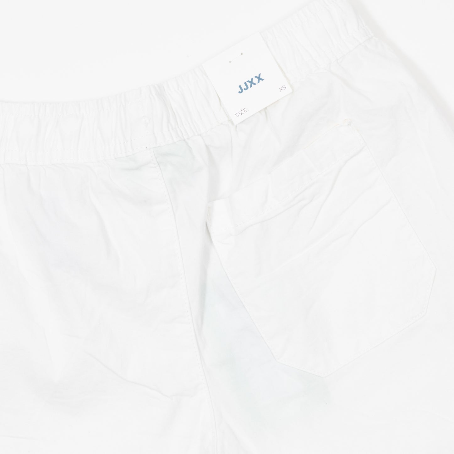 jjxx casual white shorts back pocket close up