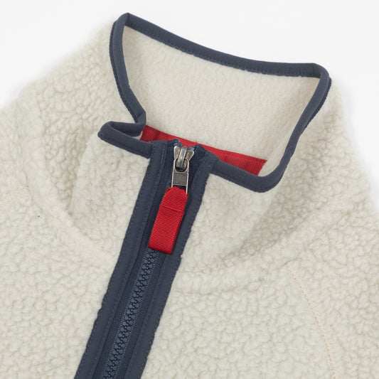 PATAGONIA Retro Pile Fleece Jacket in PELICAN & BLUE