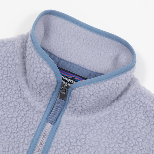 Womens PATAGONIA Retro Pile Quarter Zip Fleece in PURPLE