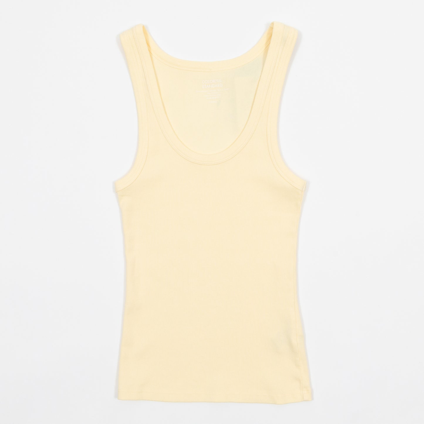 Womens COLORFUL STANDARD Rib Tank Top in YELLOW