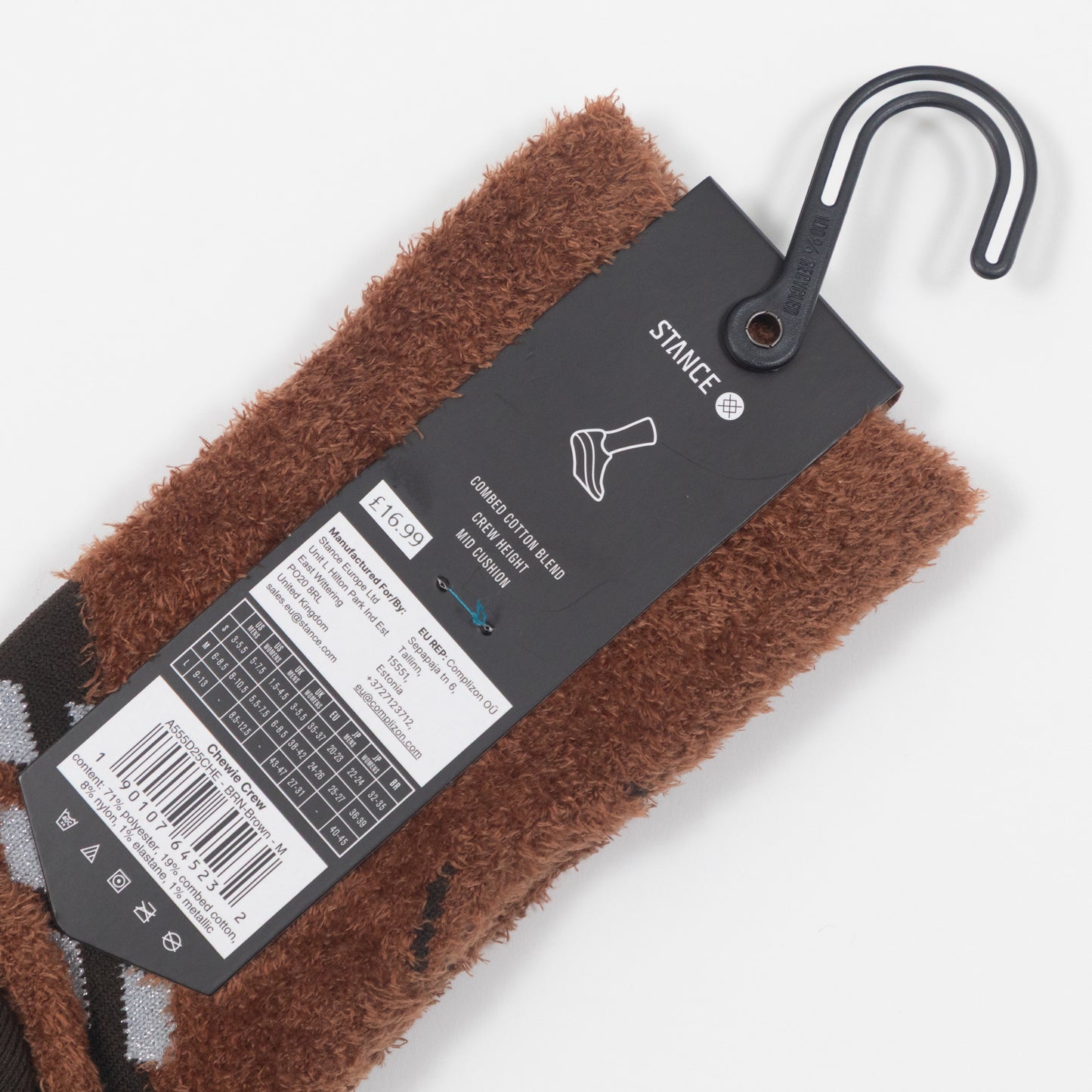 STANCE X STAR WARS Chewie Socks in BROWN