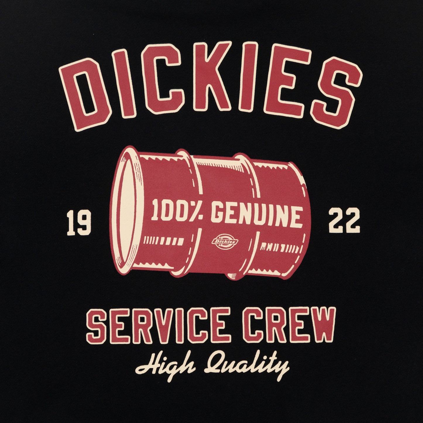 DICKIES Service Crew Hoodie in BLACK