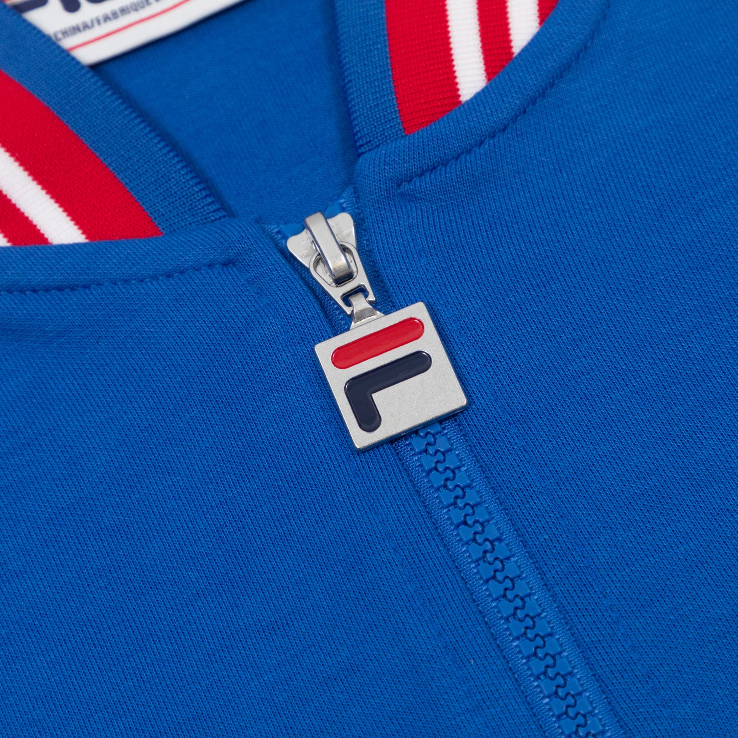 FILA Settanta Baseball Jacket in RED & BLUE