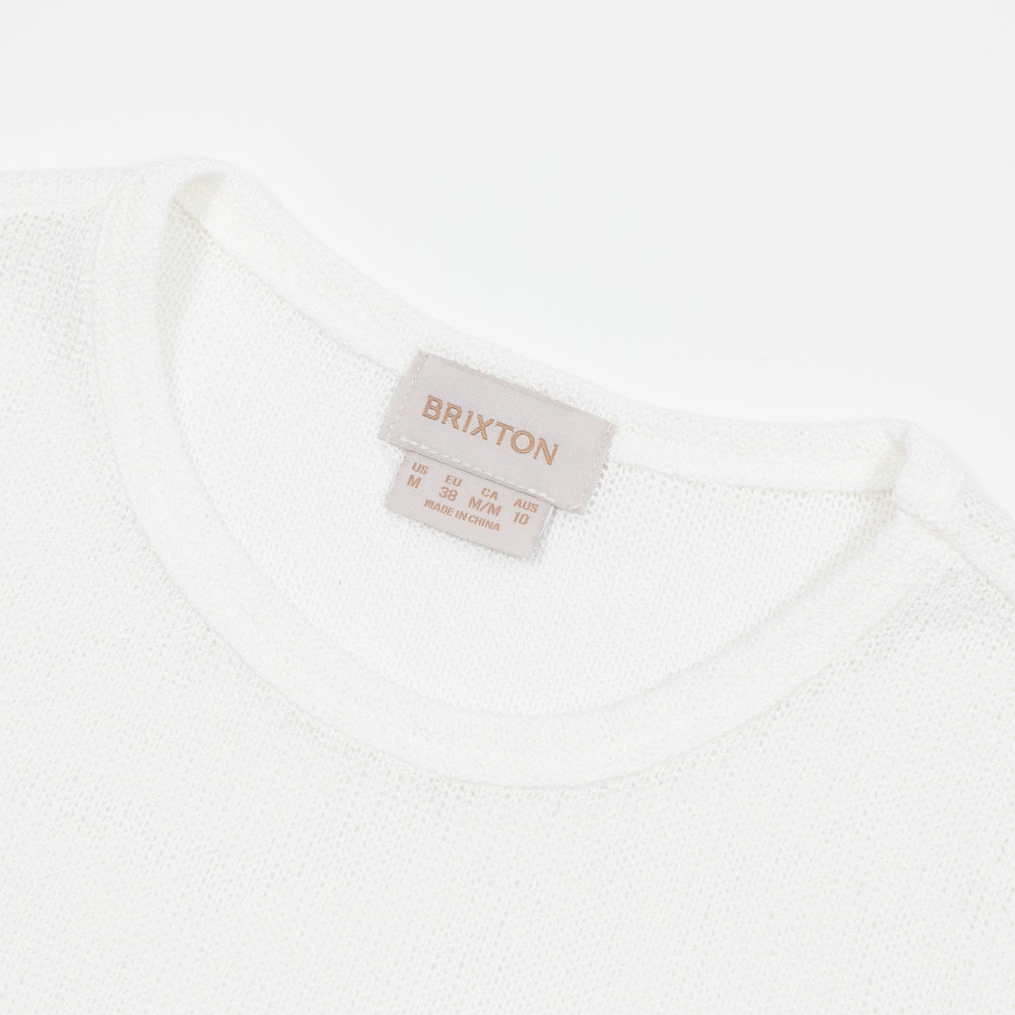 Womens BRIXTON Sheer Knit Top in CREAM