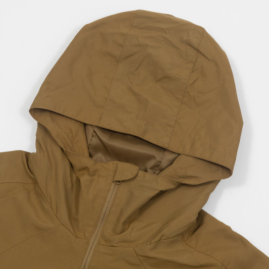 HUF Shell Rain Jacket in BROWN