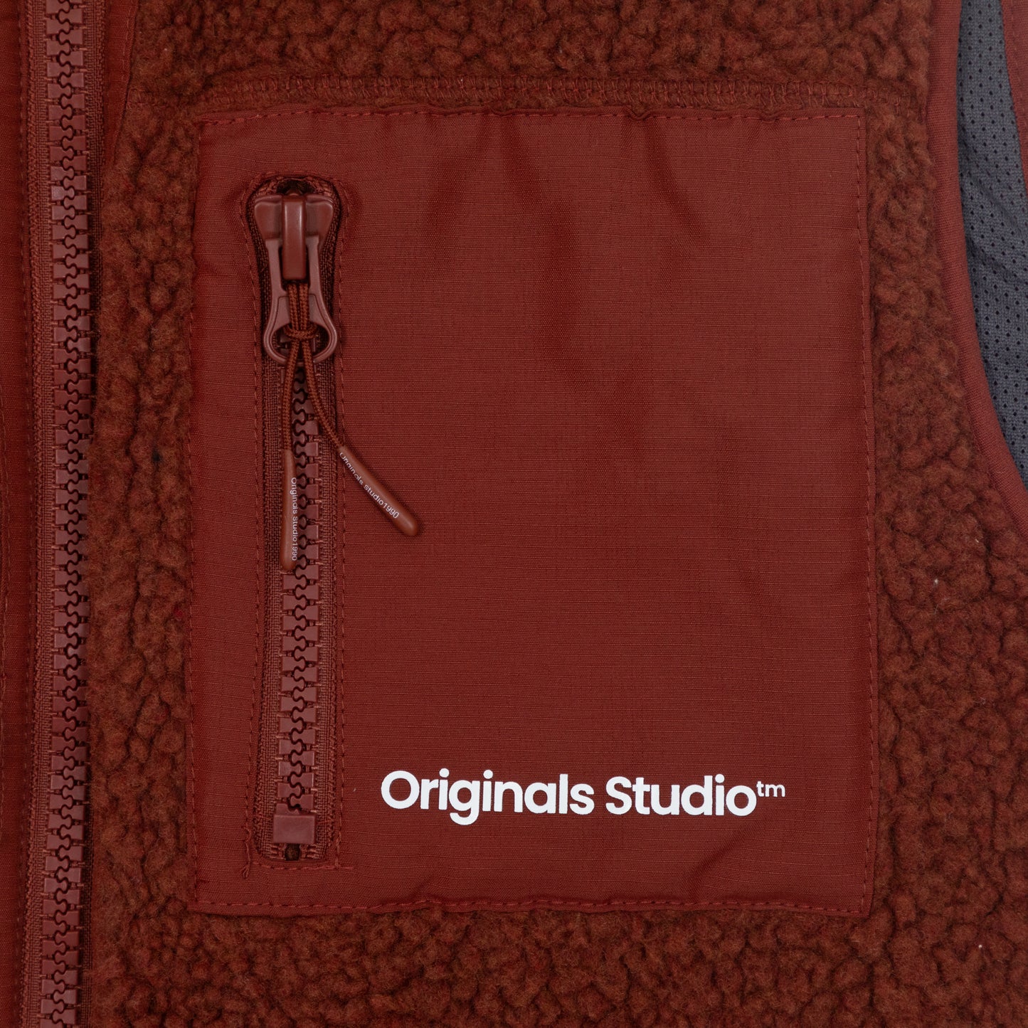 JACK & JONES Sherpa Gilet in RED