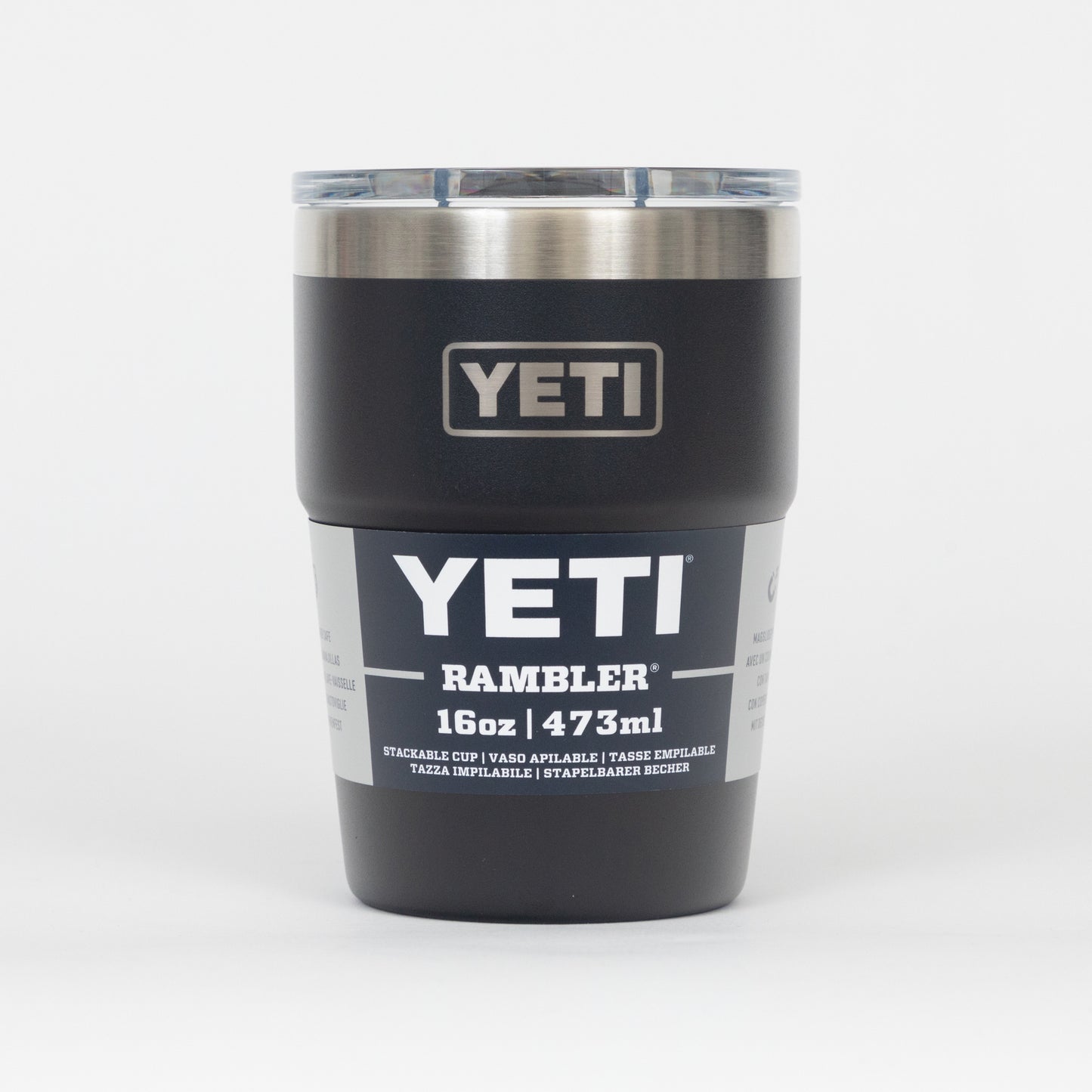 YETI Single 16 oz (473ml) Stackable Cup in BLACK