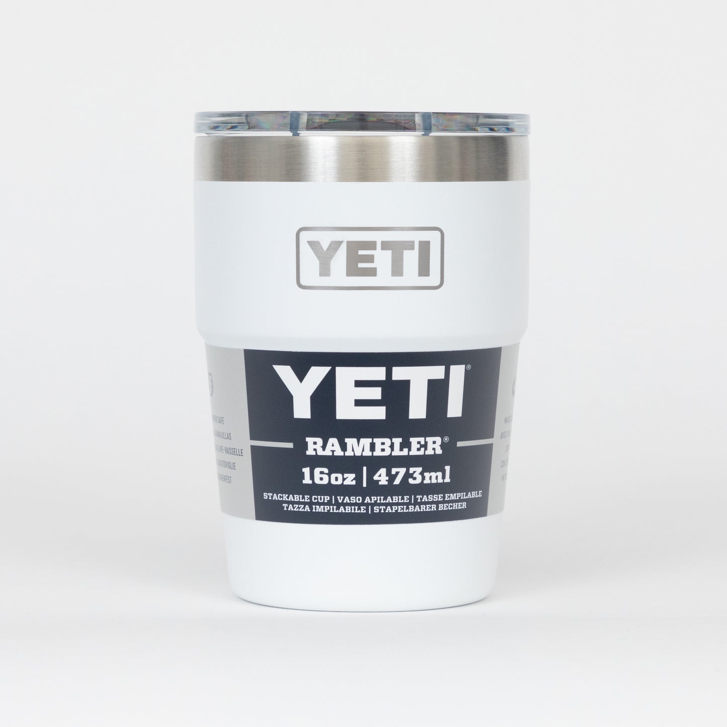 YETI Single 16 oz (473ml) Stackable Cup in WHITE