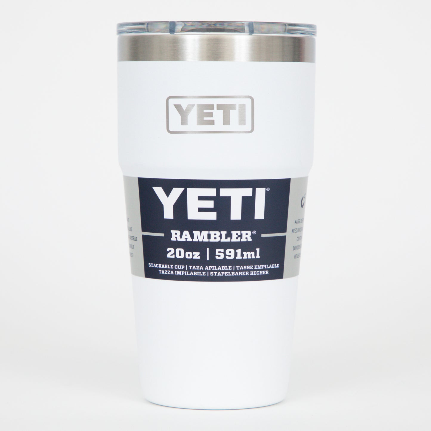 YETI Single 20 oz (591ml) Stackable Cup in WHITE