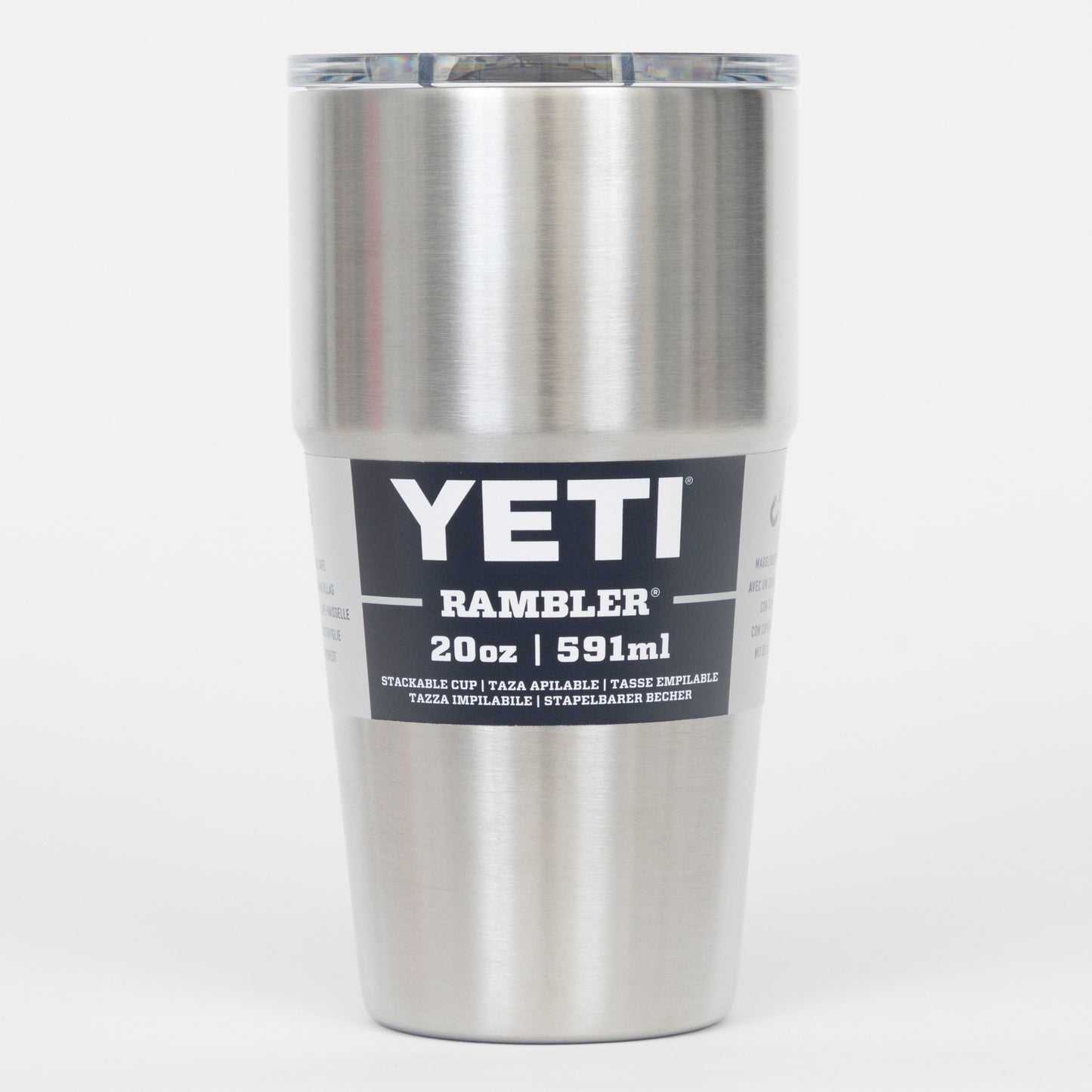 YETI Single 20 oz (591ml) Stackable Cup in STAINLESS STEEL