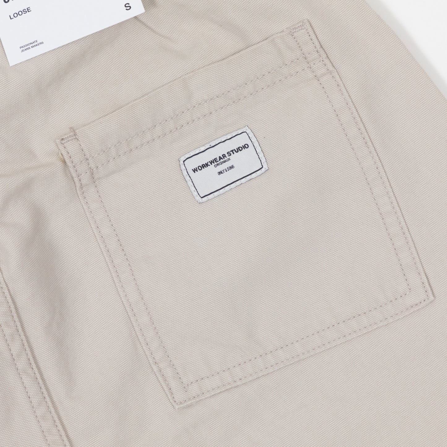 ONLY & SONS Sinus Loose Fit Trousers in CREAM