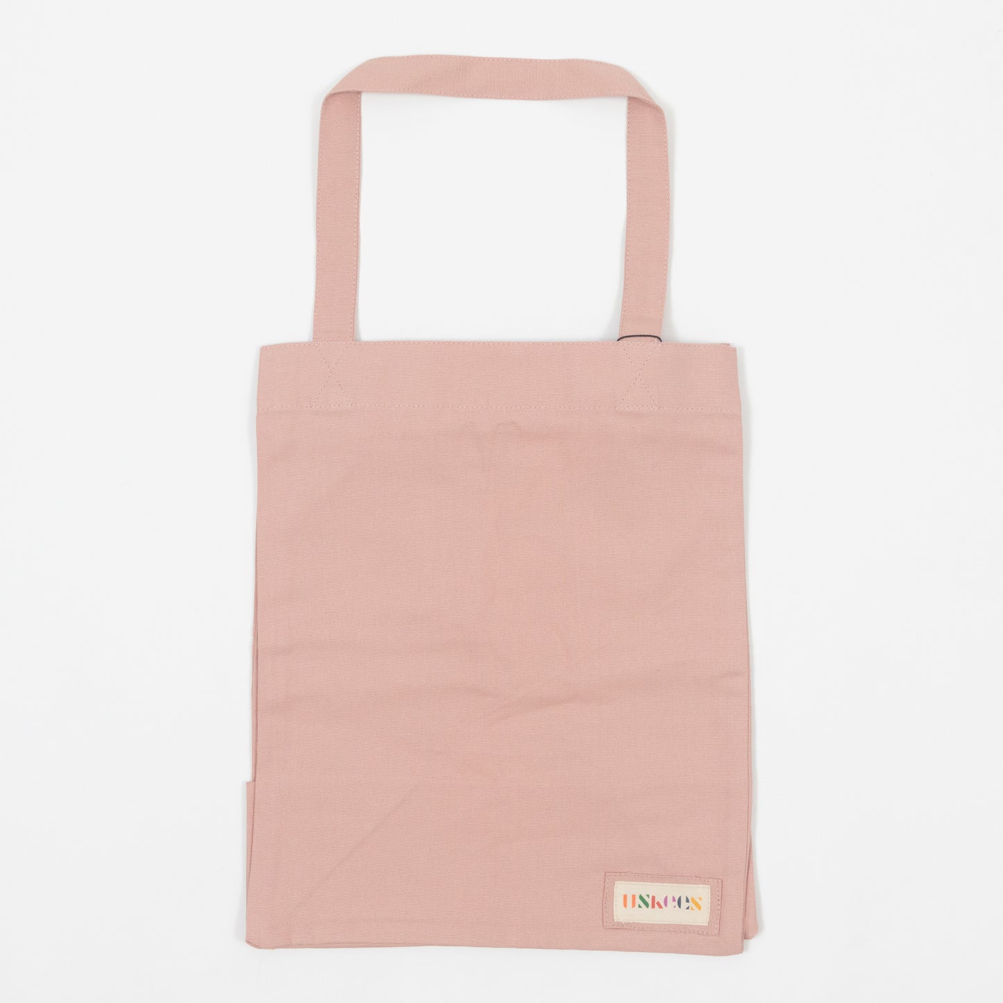 USKEES Small Organic Cotton Tote Bag in LIGHT PINK