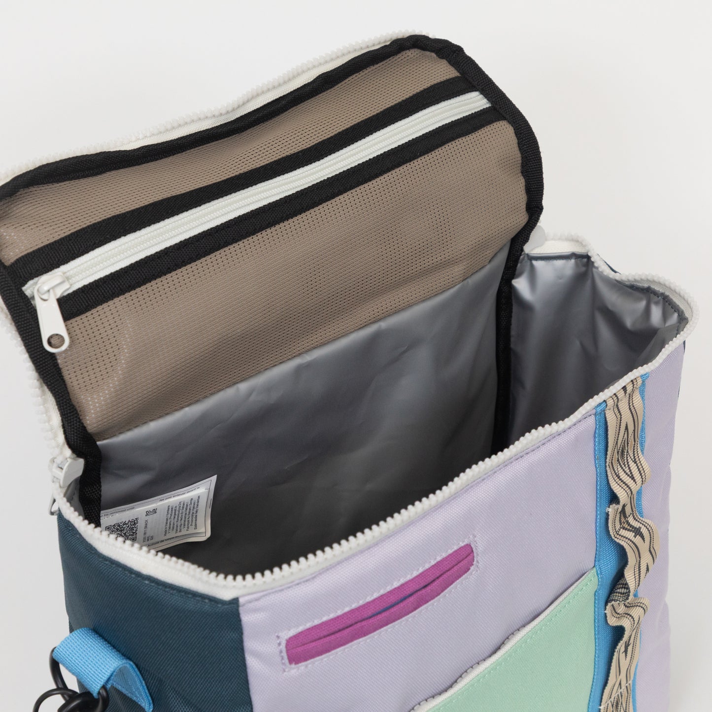 KAVU Snack Sack Cooler Bag in BLUE & PURPLE