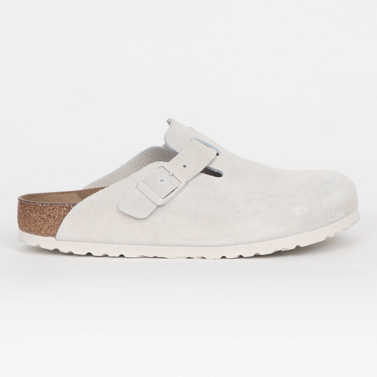 Womens BIRKENSTOCK Soft Footbed Boston Clog Sandals in WHITE