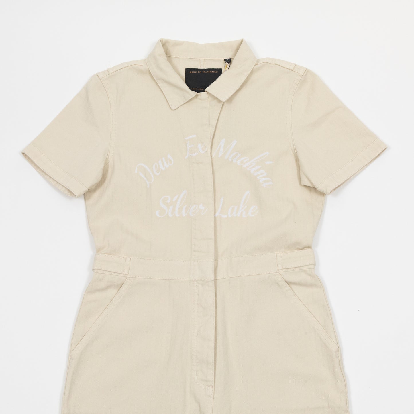 Womens DEUS EX MACHINA Space Monkey Overalls in CREAM