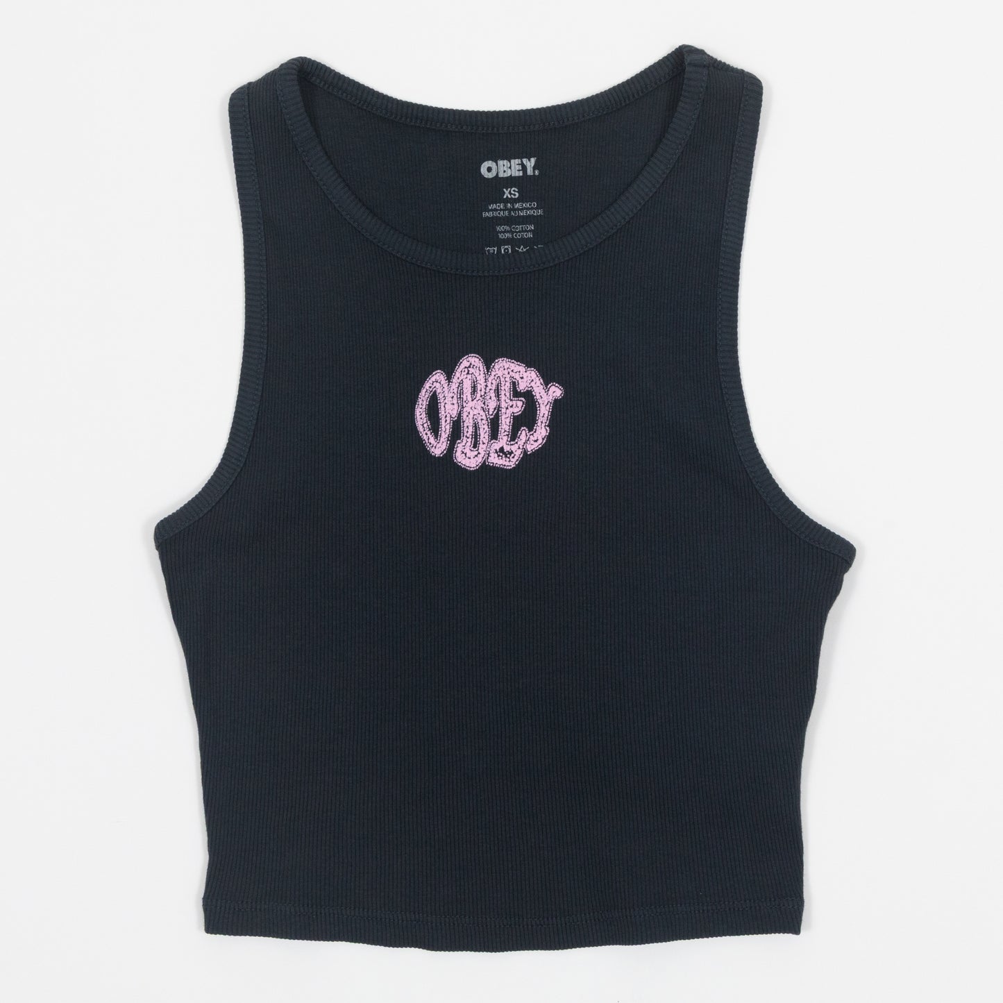 Womens OBEY Sprinkled Megan Tank in BLACK