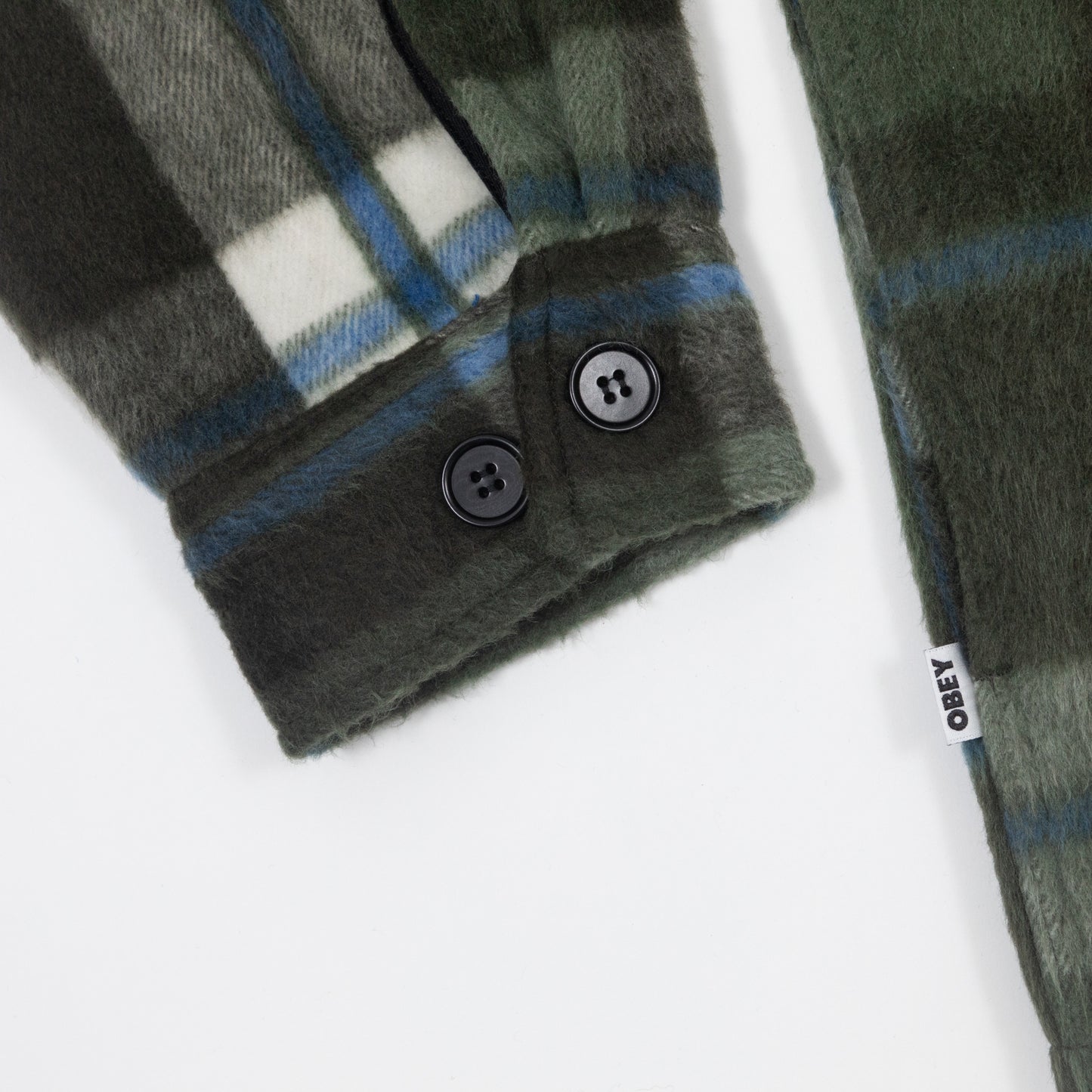 OBEY Stanton Shirt Jacket in GREEN