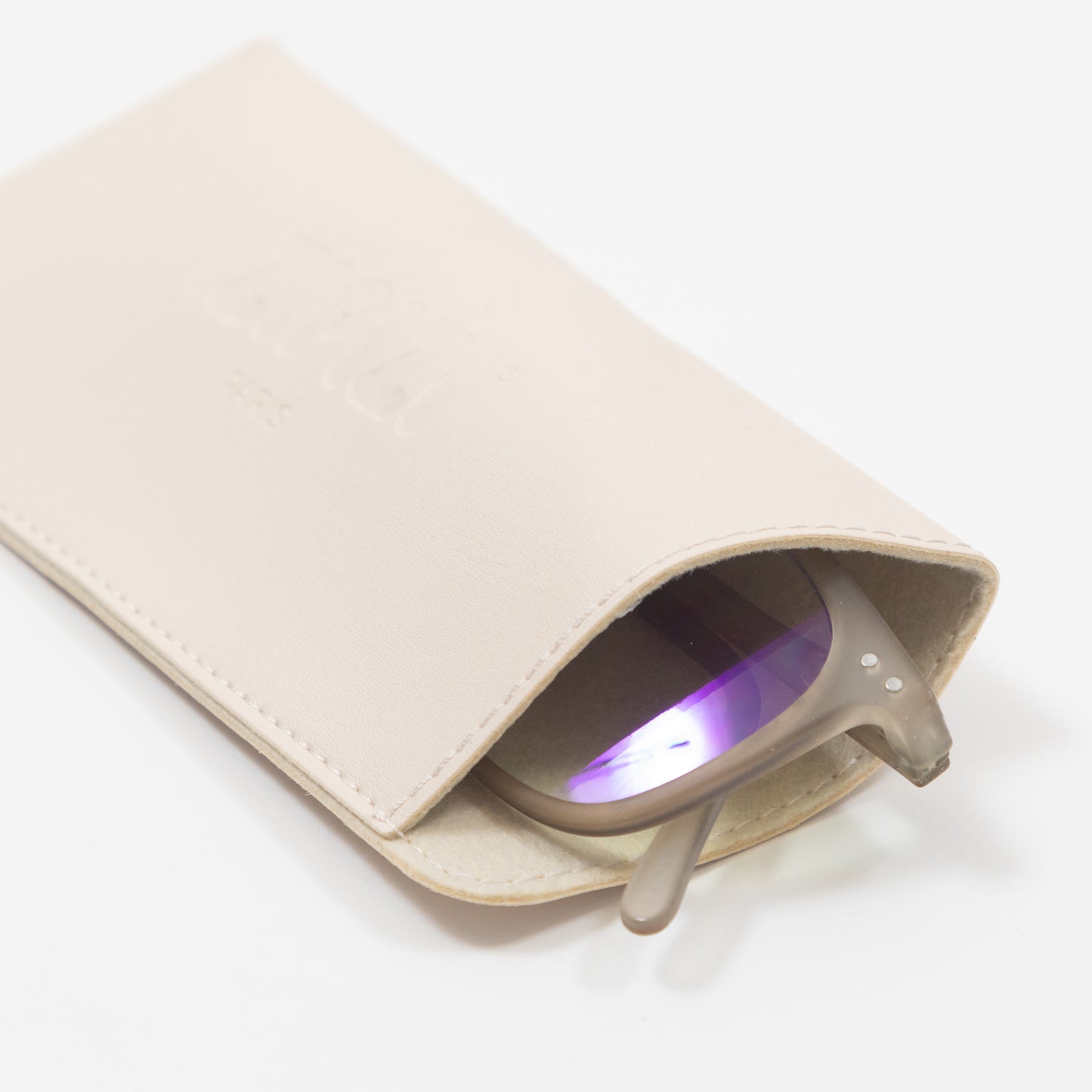 IZIPIZI Sunglasses Pouch in CREAM