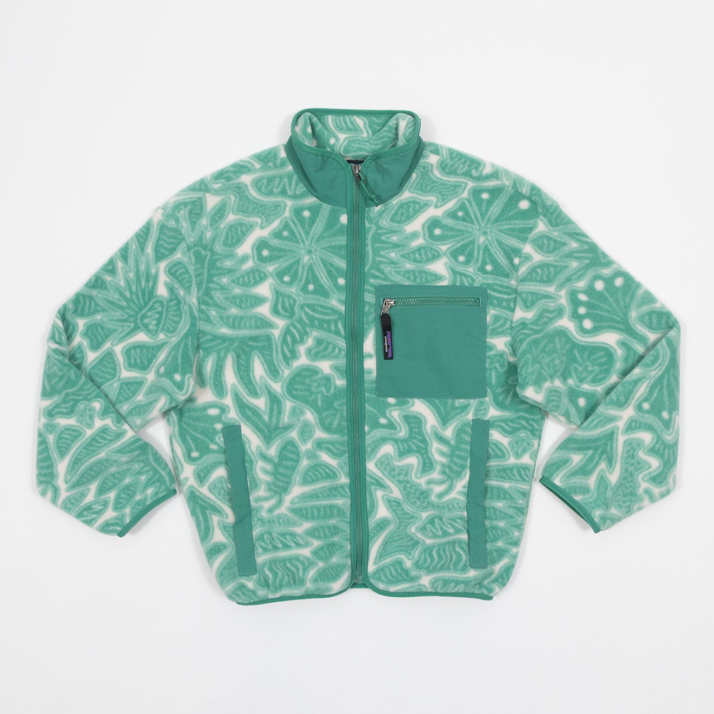 Womens PATAGONIA Synch Pattern Jacket in GREEN