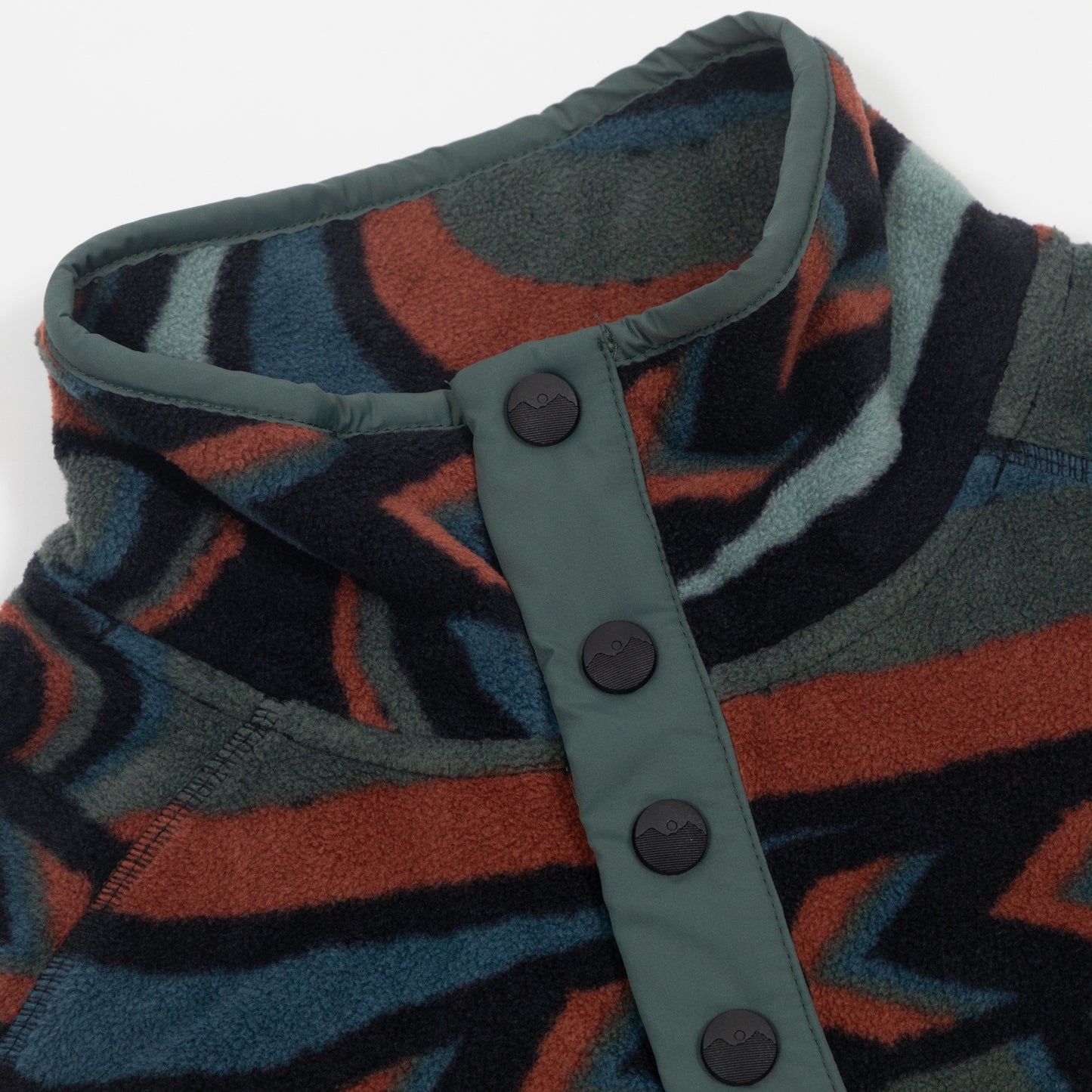 KAVU Teannaway River Fleece in BLUE & ORANGE