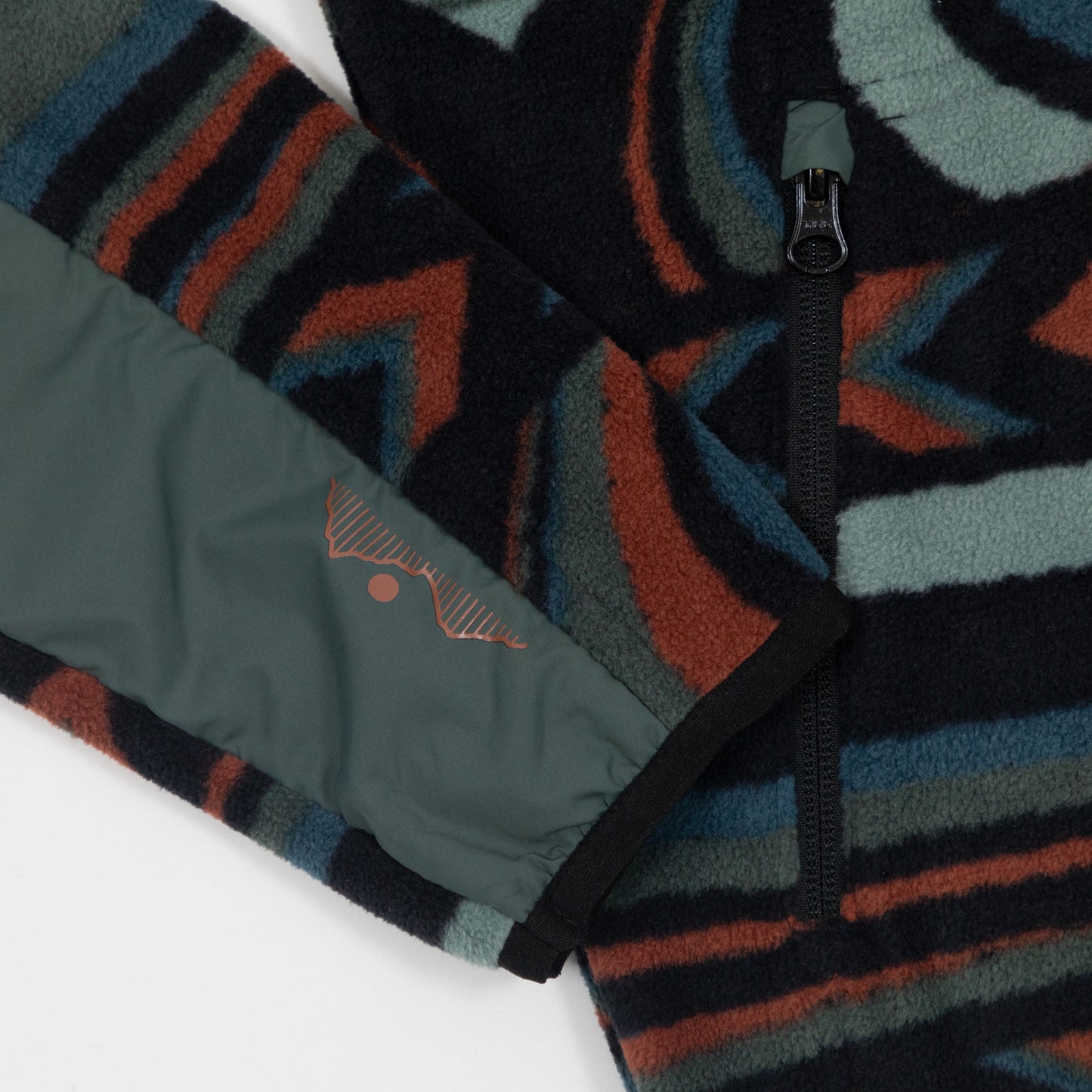 KAVU Teannaway River Fleece in BLUE & ORANGE
