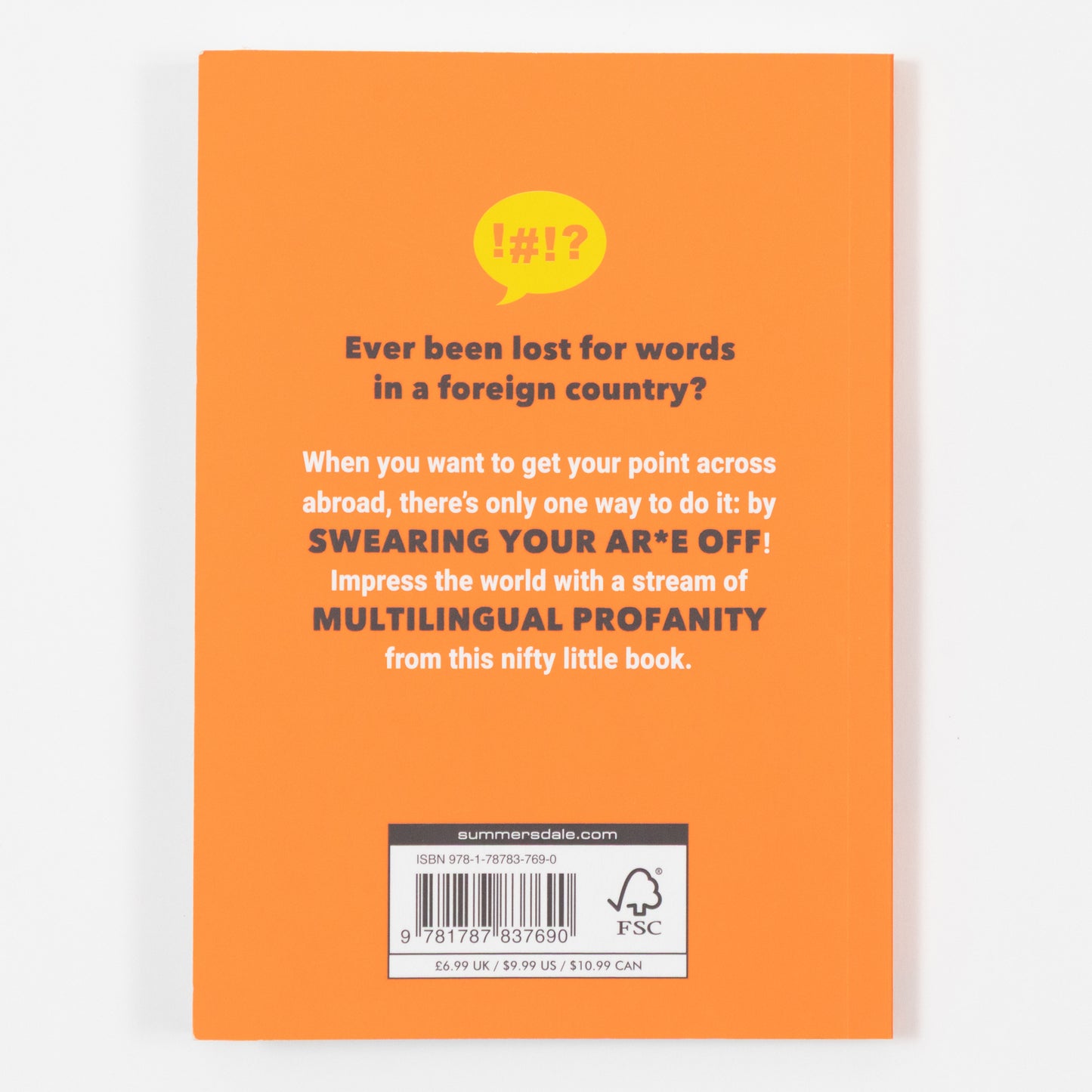the little book of foreign swear words blurb back cover