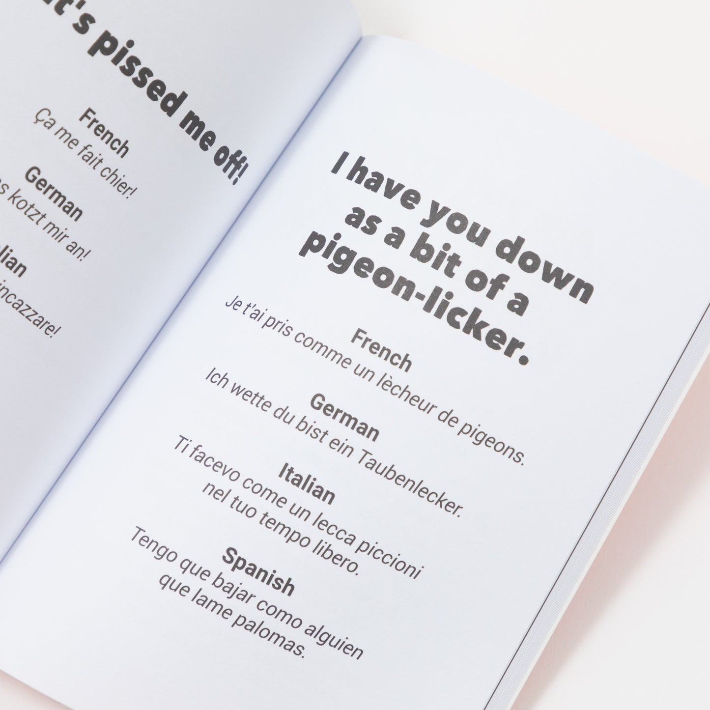 little book of foreign swear words french german italian spanish