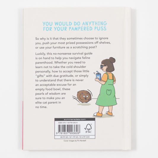 instruction book for cat parents back cover blurb